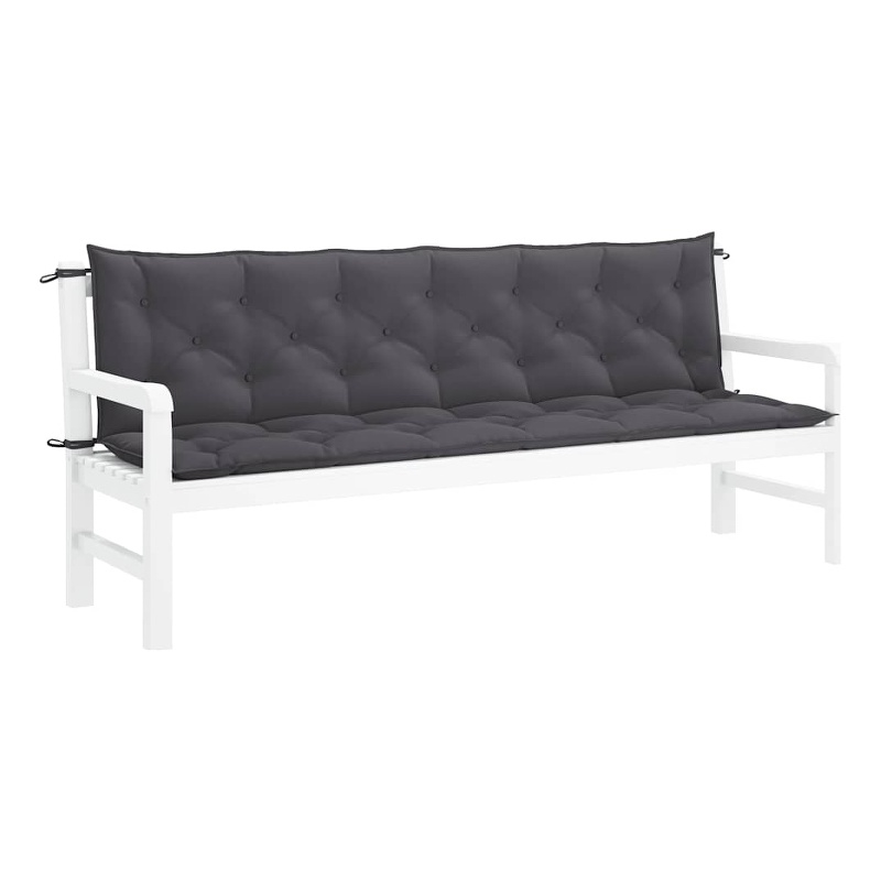 vidaXL Garden Bench Cushion in Anthracite (Set of 2 )