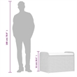 vidaXL Storage Bench in Grey/Cream White