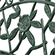 vidaXL 39.4 in Durable Cast Iron  Garden Bench in Green