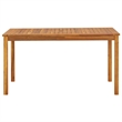 vidaXL Solid Acacia Wood Medium Durable Garden Table in Brown