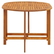 vidaXL Solid Acacia Wood Medium Dining Table in Natural Wood