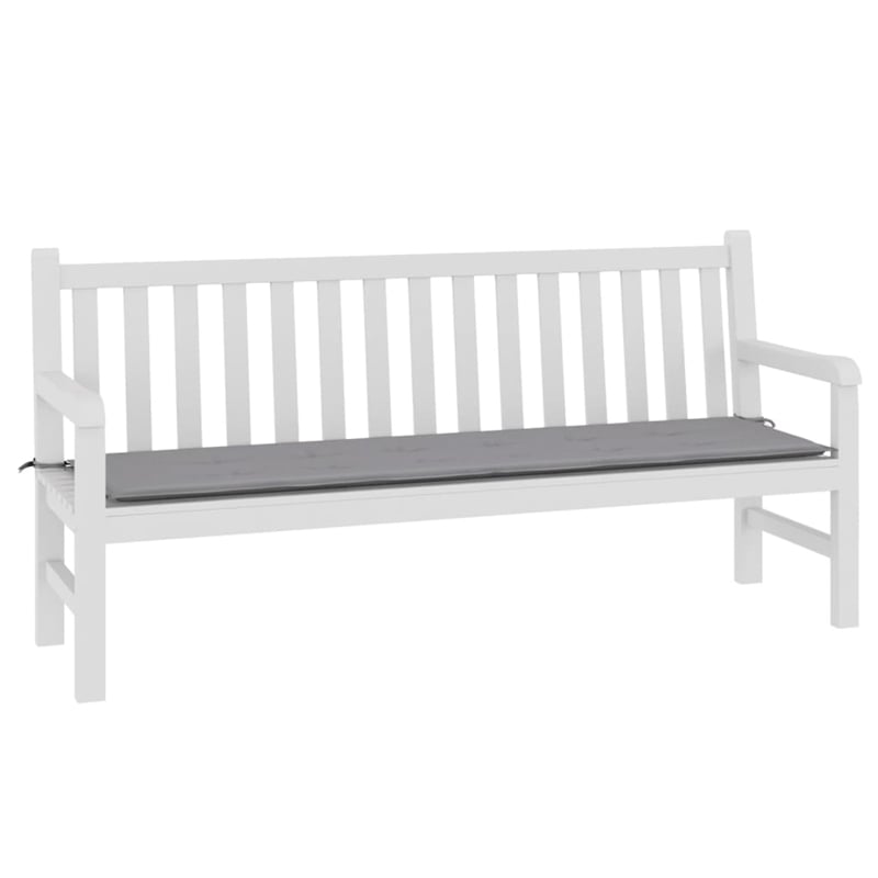 vidaXL Garden Bench Cushion in Gray Fabric