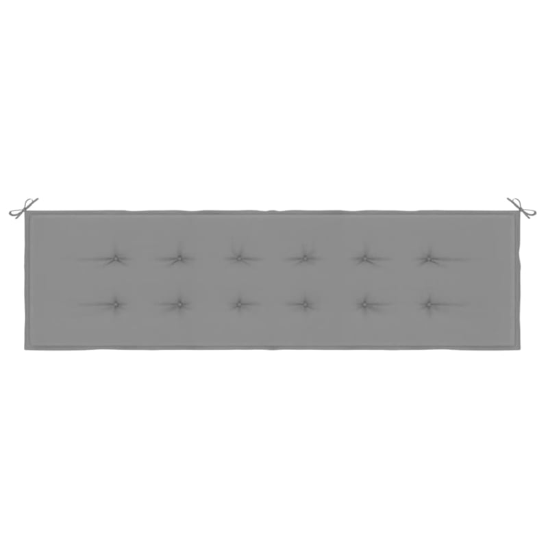 vidaXL Garden Bench Cushion in Gray Fabric