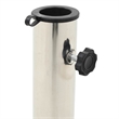 vidaXL Stainless Steel Parasol Base in Black Granite