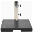 vidaXL Stainless Steel Parasol Base in Black Granite