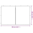 vidaXL Large Party Tent Sidewall in Anthracite/Gray