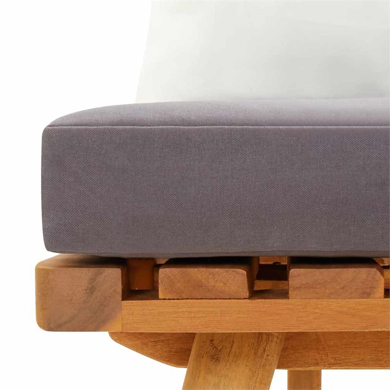 vidaXL Solid Acacia Wood Medium Durable Garden Bench in Natural