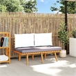 vidaXL Solid Acacia Wood Medium Durable Garden Bench in Natural