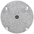 vidaXL Medium Stainless Steel Parasol Base in Gray Granite