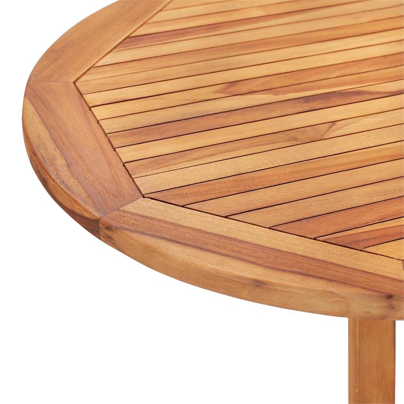 vidaXL Teak Solid Teak Wood Dining Table in Natural