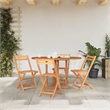 vidaXL Teak Solid Teak Wood Dining Table in Natural