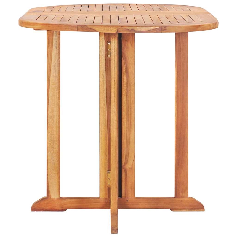 vidaXL Teak Solid Teak Wood Dining Table in Natural