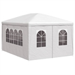 vidaXL Polyethylene Steel Medium Party Tent in White