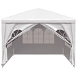vidaXL Polyethylene Steel Medium Party Tent in White