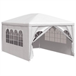 vidaXL Polyethylene Steel Medium Party Tent in White