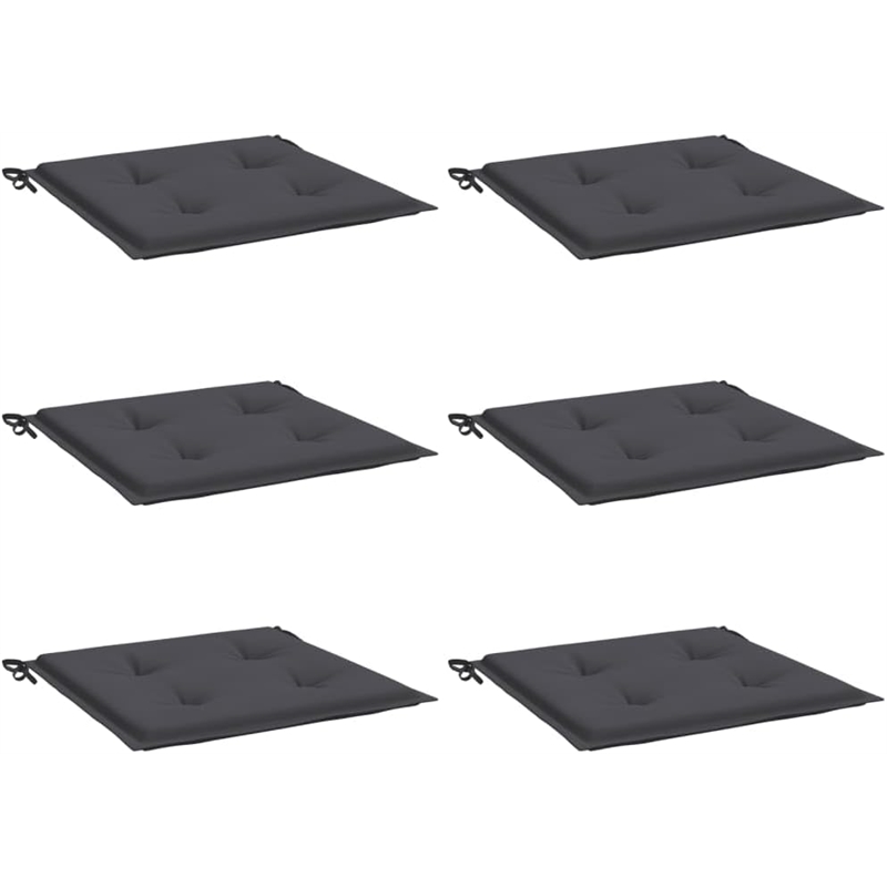 vidaXL Chair Cushion Set of 6 in Gray