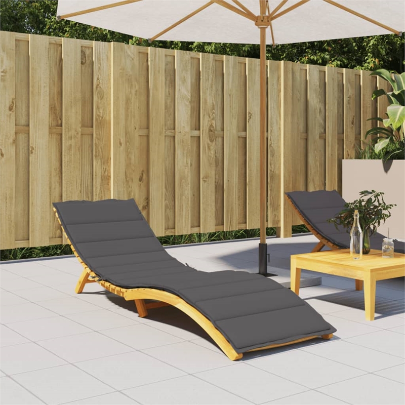vidaXL Sun Lounger Cushion in Anthracite