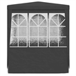 vidaXL Polyethylene 8.2x8.2 ft Party Tent in Anthracite