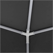 vidaXL Polyethylene 8.2x8.2 ft Party Tent in Anthracite