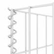 vidaXL Steel wire Gabion Planter in Silver