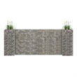 vidaXL Steel wire Durable Gabion Planter in Silver