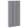 vidaXL Extra Tall Iron Gabion Raised Bed in Silver