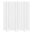 vidaXL Extra Tall Iron Gabion Raised Bed in Silver