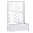 vidaXL Polypropylene Large UV-Resistant Garden Planter in White