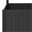 vidaXL Polypropylene Large Garden Planter in Black