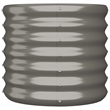 vidaXL Powder-Coated Steel Medium Durable Garden Planter in Grey
