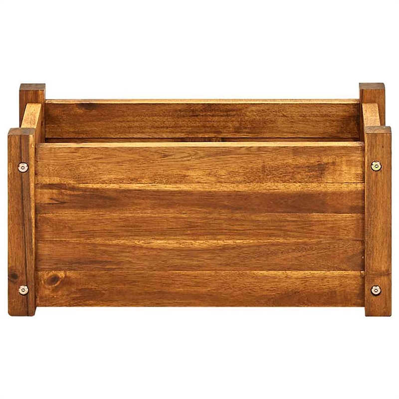 vidaXL Acacia wood with oil finish Compact Durable Raised Bed in Brown