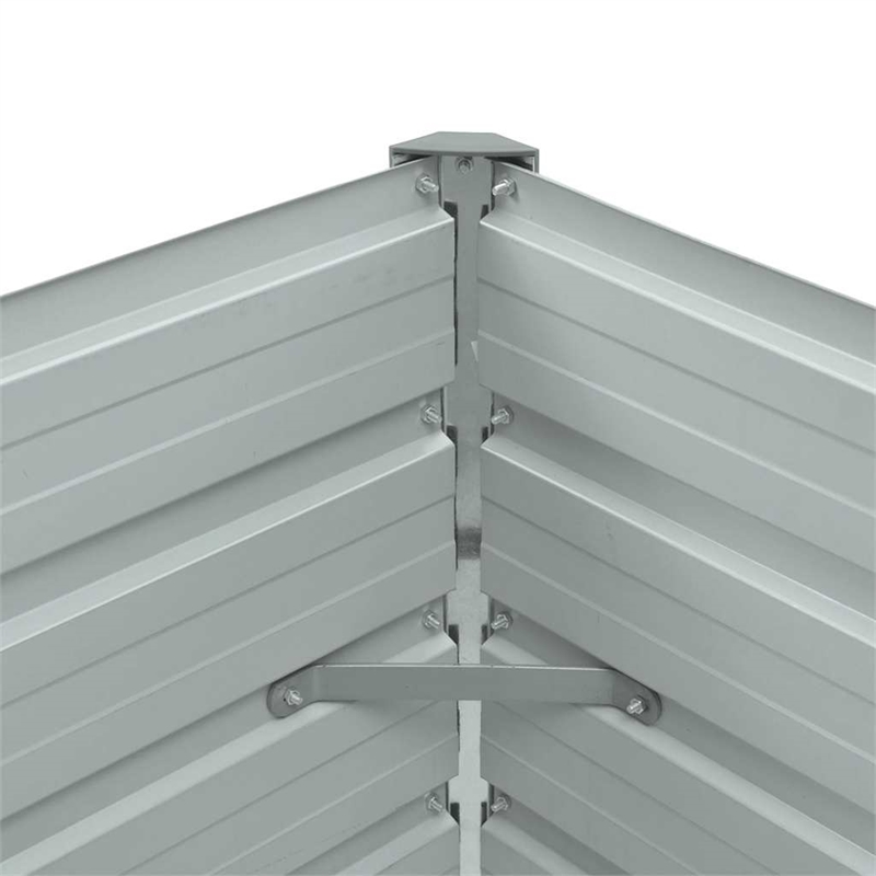 vidaXL Galvanized Steel Durable Raised Bed in Green