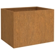 vidaXL Rusty Corten steel Medium Decorative Inlays Planter in Brown