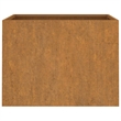 vidaXL Rusty Corten steel Medium Decorative Inlays Planter in Brown