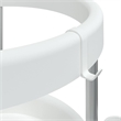 vidaXL Cleaning Trolley in Silver and White