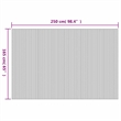 vidaXL Room Divider Bamboo in Dark Brown