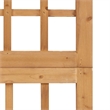 vidaXL 6-Panel Room Divider Trellis Solid Fir Wood in Brown