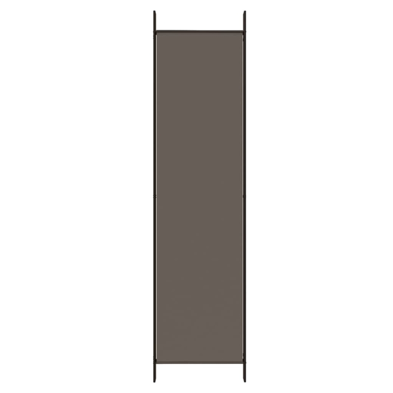 vidaXL 5-Panel Room Divider in Anthracite Fabric