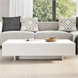 vidaXL MDF with High Gloss Finish Coffee Table in White