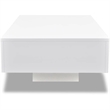 vidaXL MDF with High Gloss Finish Coffee Table in White