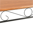 vidaXL MDF top and Steel Frame Sturdy Dining Table in Brown and Black