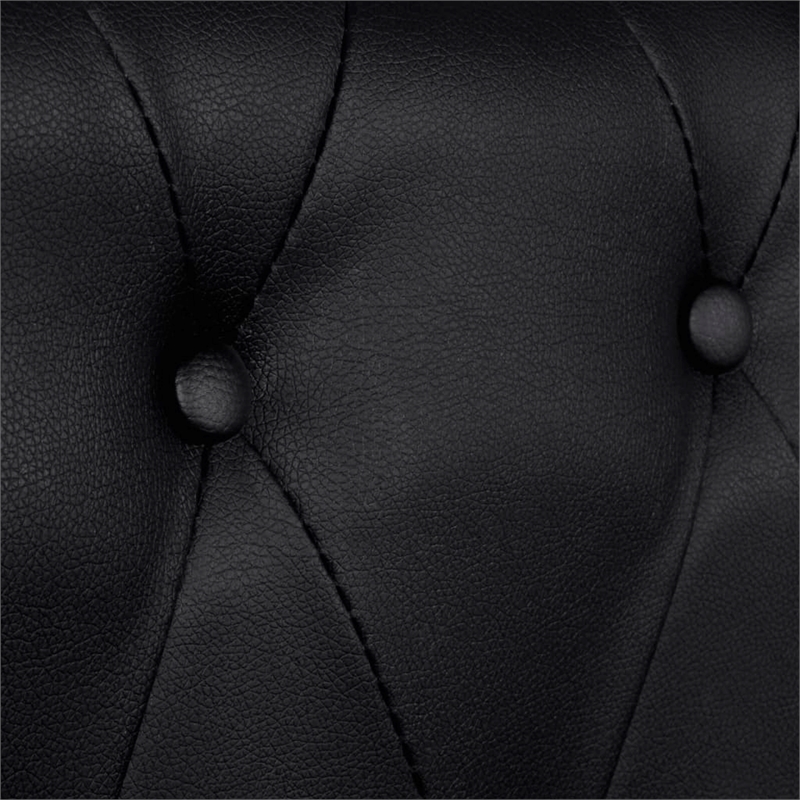 Vidaxl 3-Seater Sofa in Black Artificial Leather