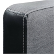 Vidaxl Wooden Frame Sofa in Black And Grey Polyester Fabric