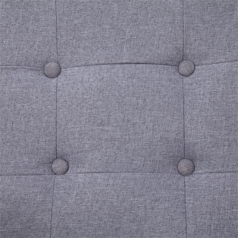 Vidaxl 2-Seater Fabric Loveseat in Light Grey