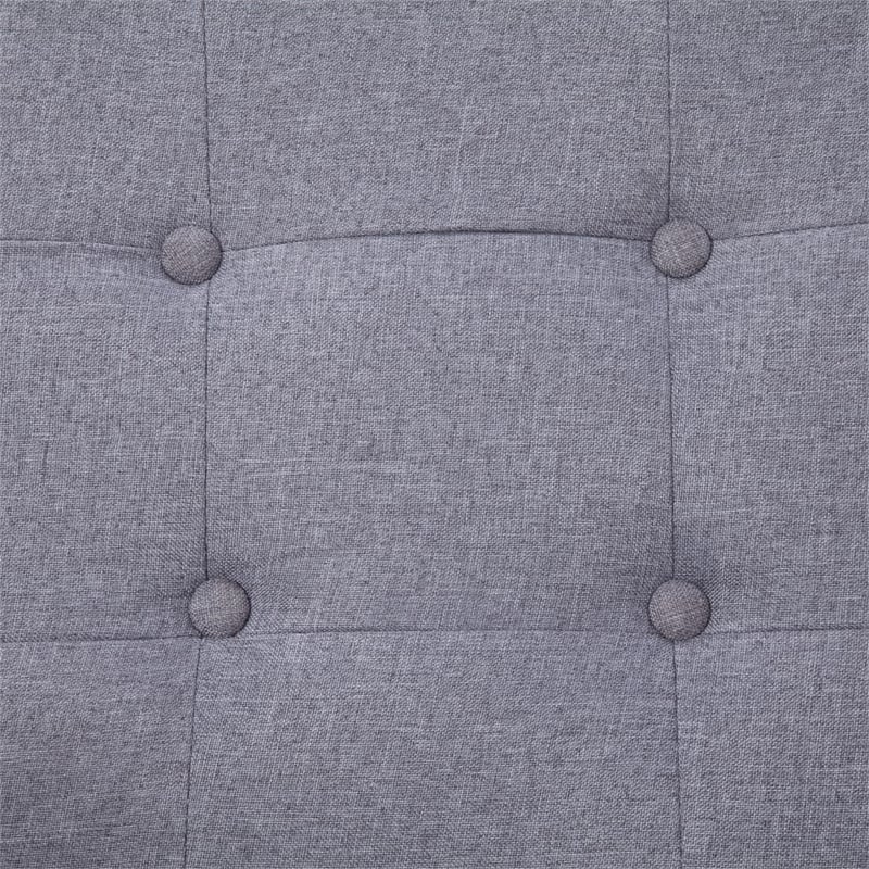 Vidaxl 2-Seater Fabric Loveseat in Light Grey