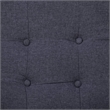 Vidaxl Steel 2-Seater Sofa in Dark Gray Polyester Fabric