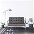 Vidaxl 2-Seater Loveseat in Dark Grey Polyester