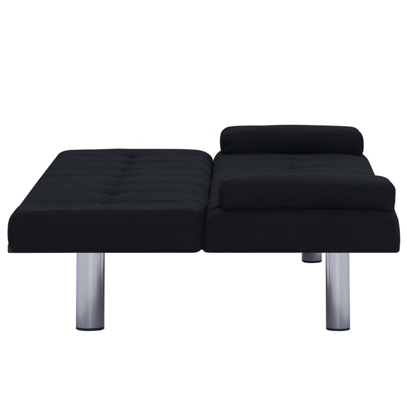 Vidaxl Wooden Frame Sofa Bed in Black