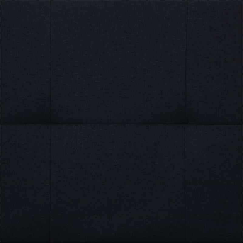 Vidaxl Wooden Frame Sofa Bed in Black