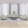 Vidaxl Rectangular Sofa Set in Light Gray Velvet
